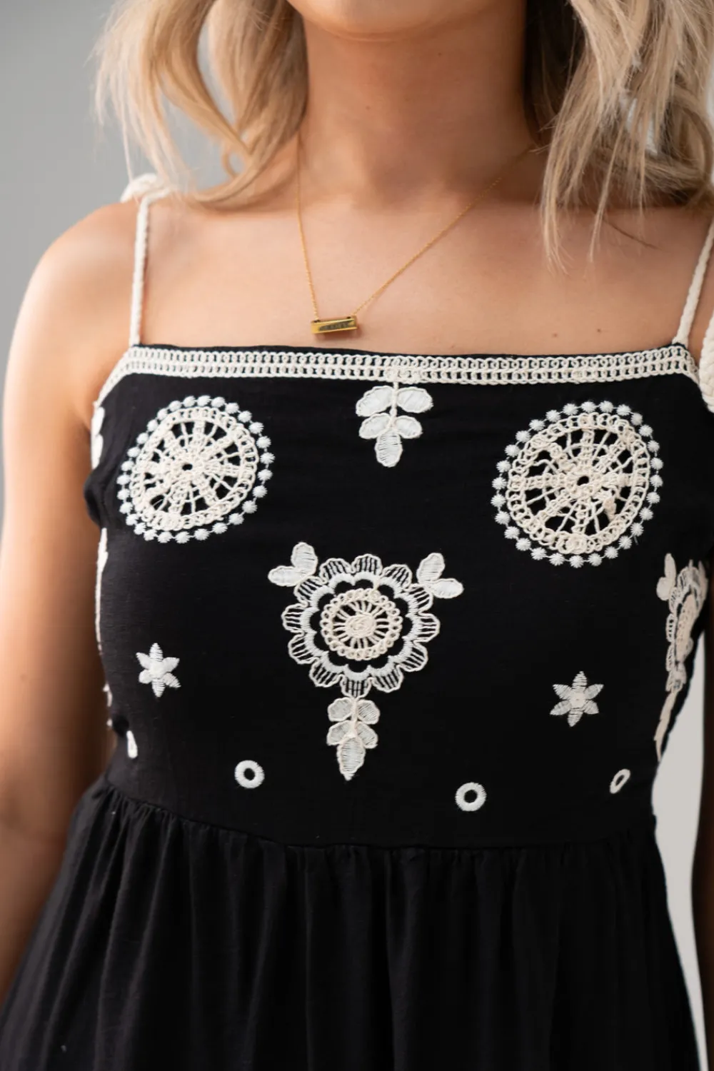 The Walk in Wardrobe Maxi Dresses>Ally Tiered Maxi Dress In Black Mix