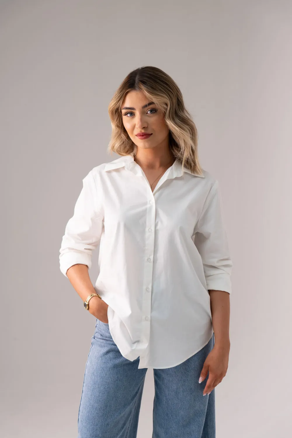 The Walk in Wardrobe Shirts>Arabella Shirt In White