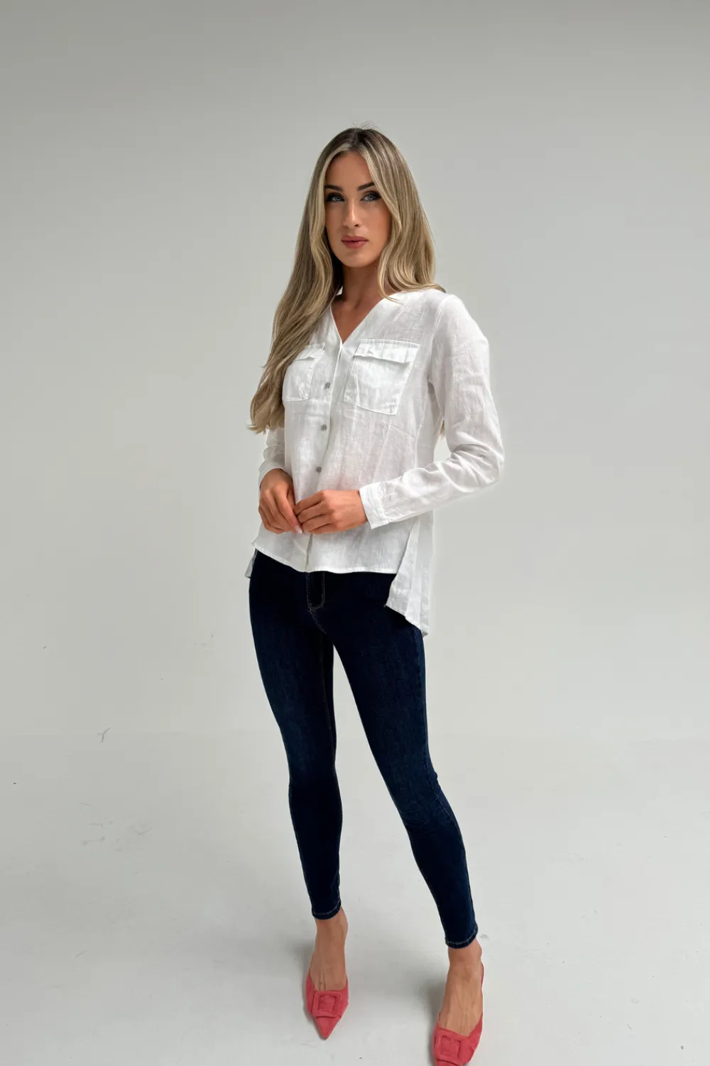 The Walk in Wardrobe Skinny Jeans>Cindy Bum Lift Skinny Jean In Mid Wash
