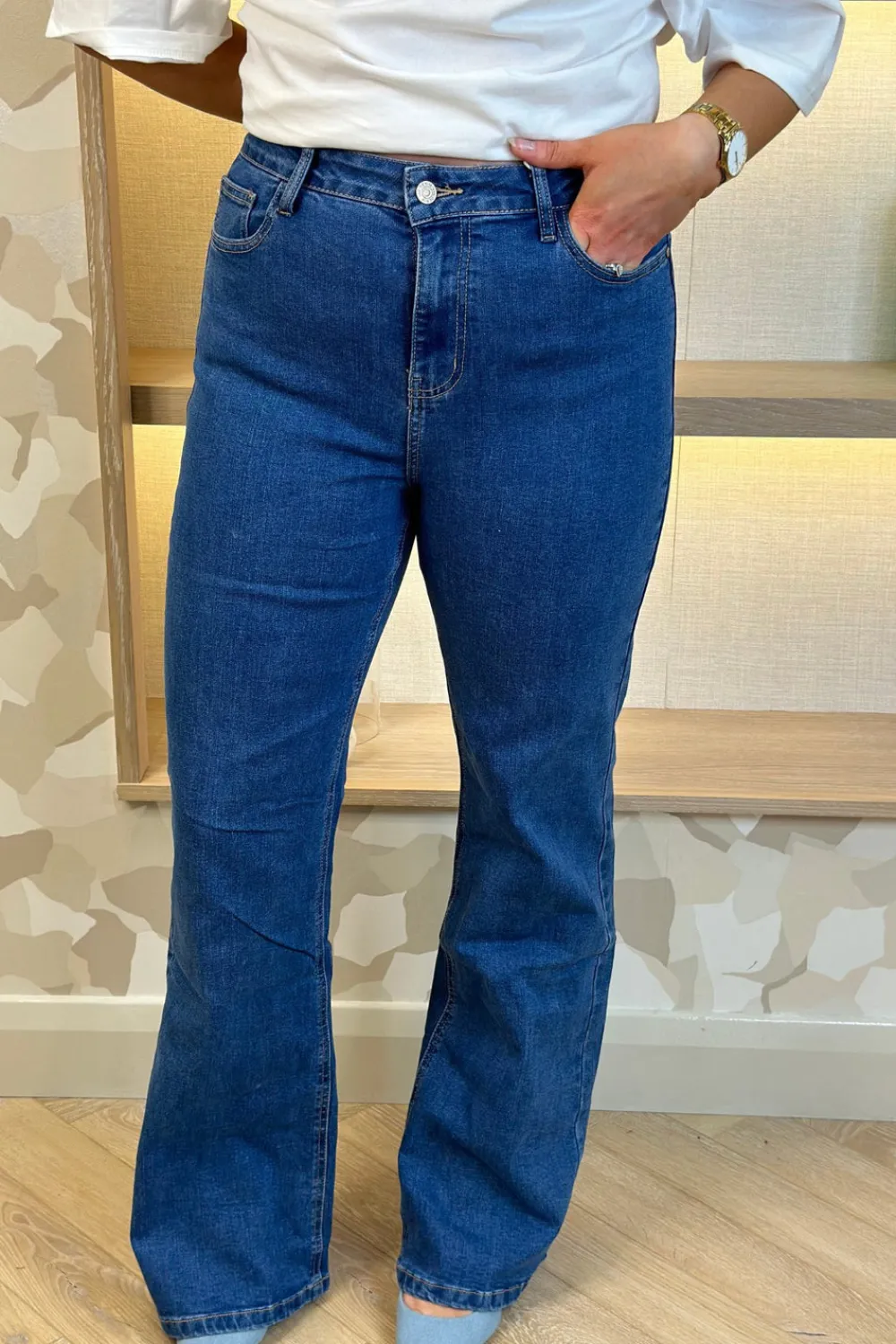 The Walk in Wardrobe Wide Leg Jeans><noscript><img width=