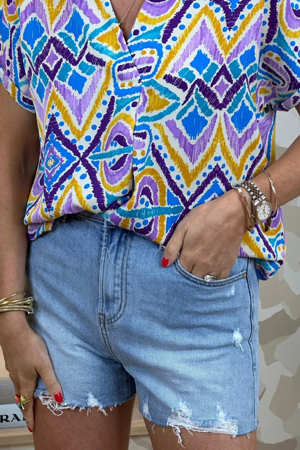 The Walk in Wardrobe Skirts & Skorts|Shorts>Cindy Distressed Shorts In Light Wash