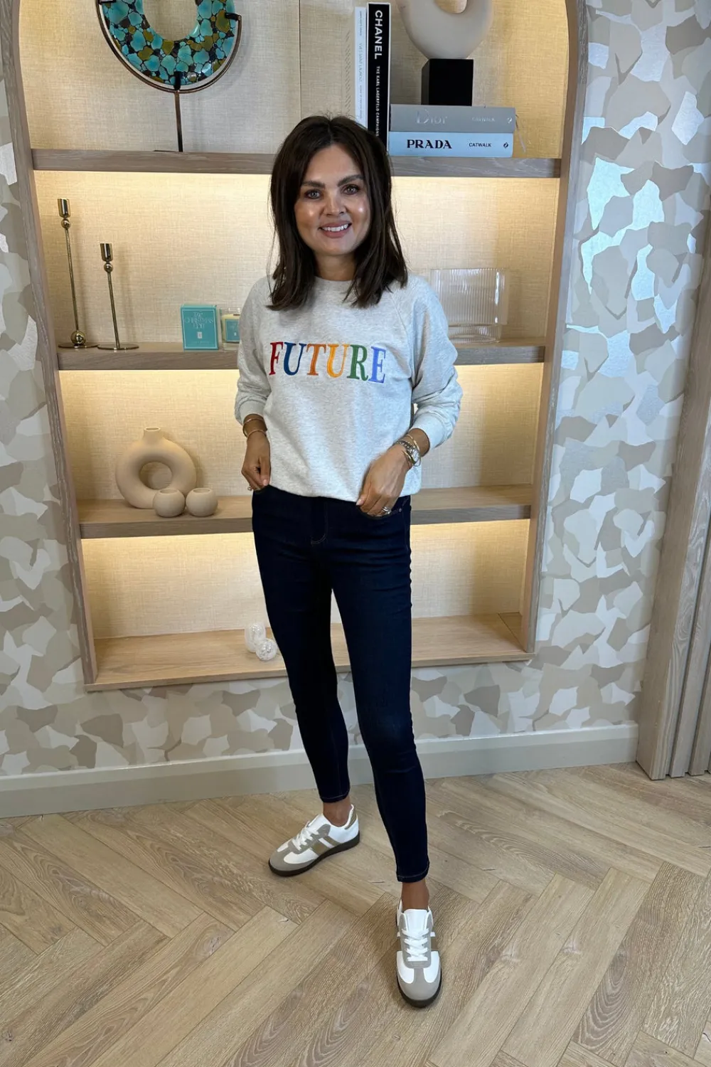 The Walk in Wardrobe Skinny Jeans>Cindy Skinny Jean In Dark Wash