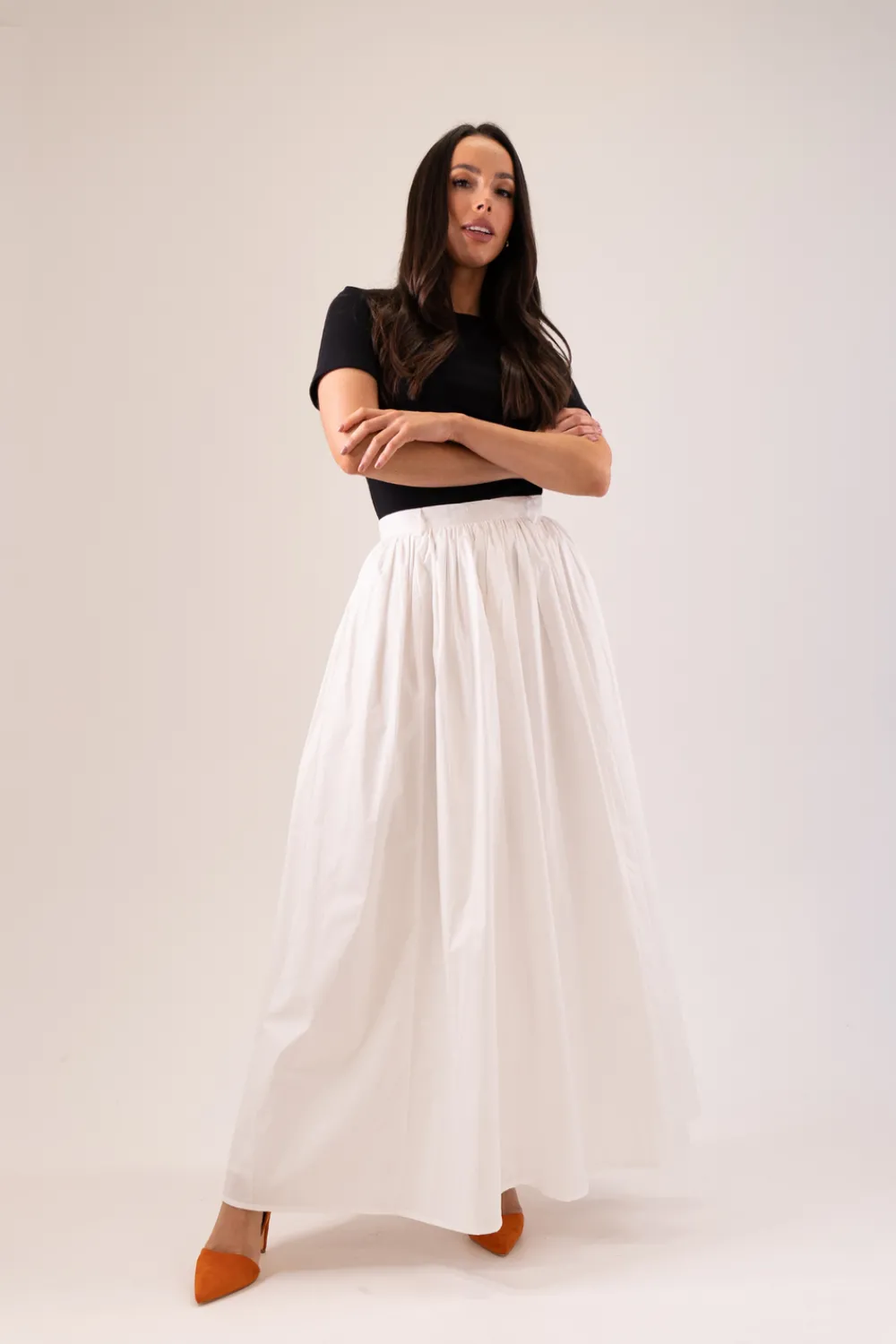 The Walk in Wardrobe Skirts & Skorts>Elsa Pleated Maxi Skirt In Pink