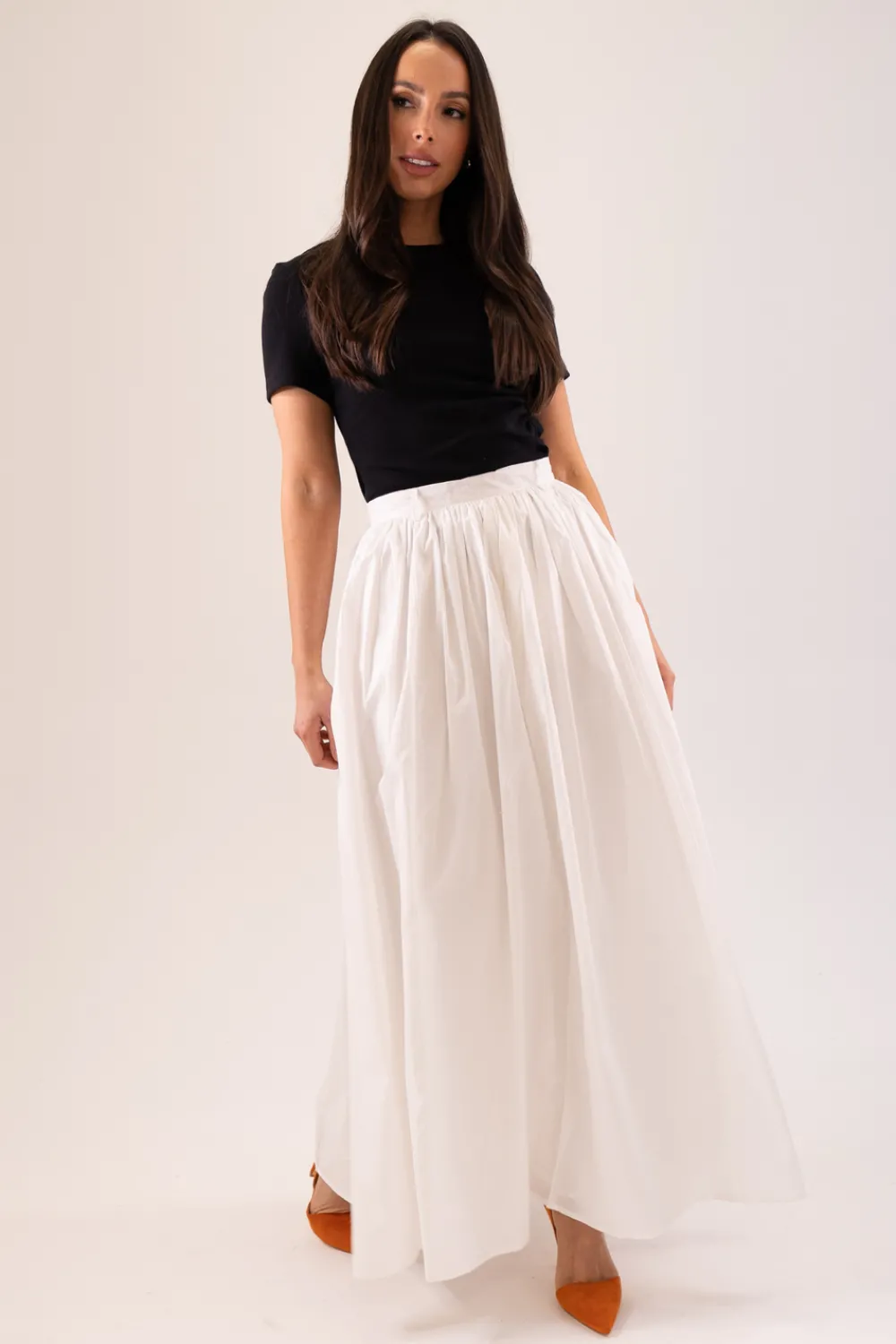 The Walk in Wardrobe Skirts & Skorts>Elsa Pleated Maxi Skirt In Pink