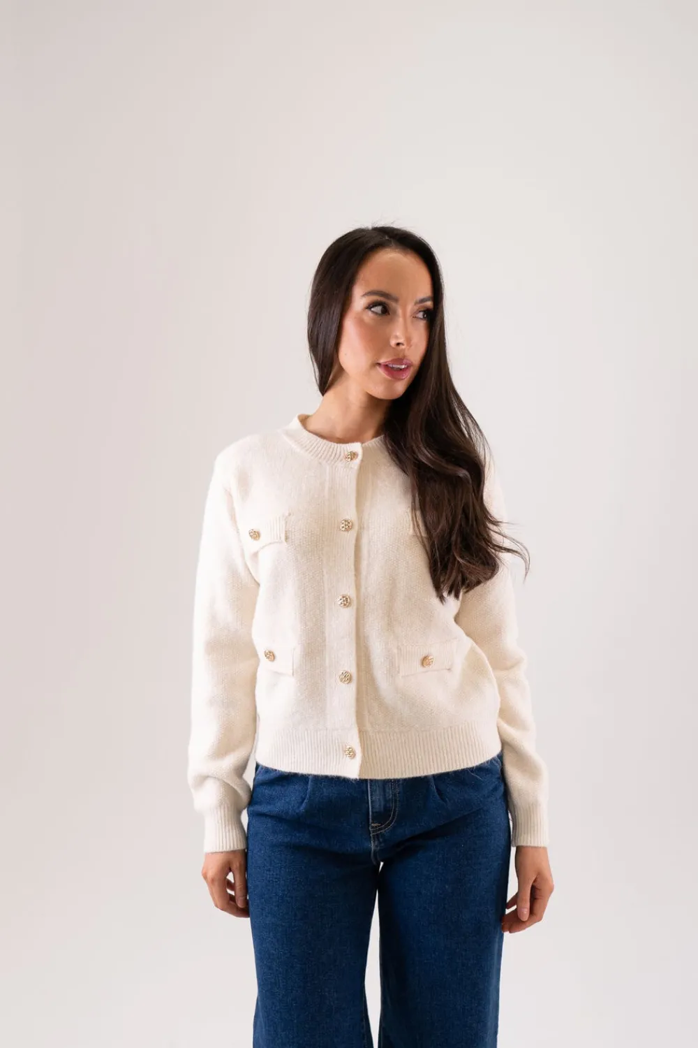 The Walk in Wardrobe Knitwear|Jumpers & Cardigans>Elsa Pocket Front Cardigan In Bordeaux