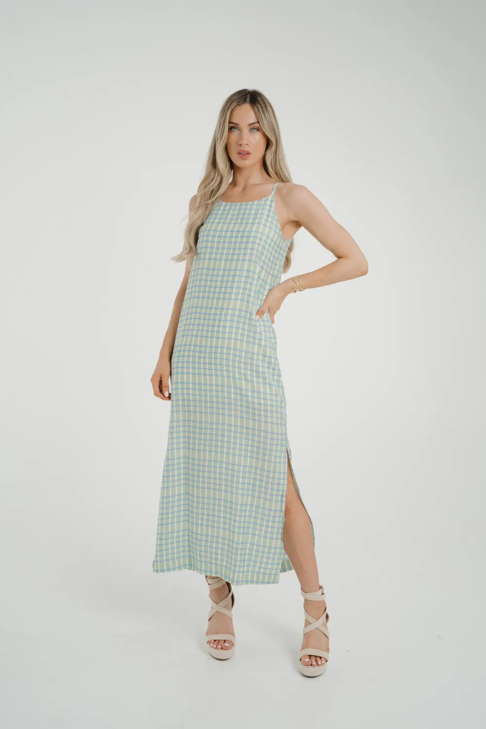 The Walk in Wardrobe Maxi Dresses|Midi Dresses>Frankie Printed Maxi Dress In Turquoise Mix