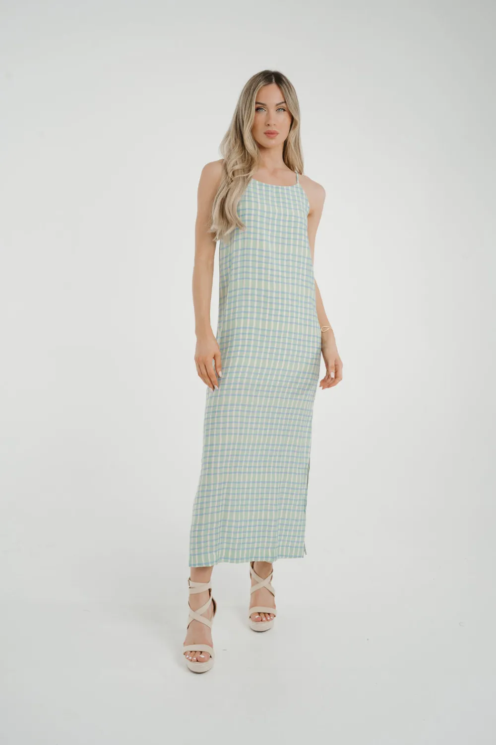 The Walk in Wardrobe Maxi Dresses|Midi Dresses>Frankie Printed Maxi Dress In Turquoise Mix