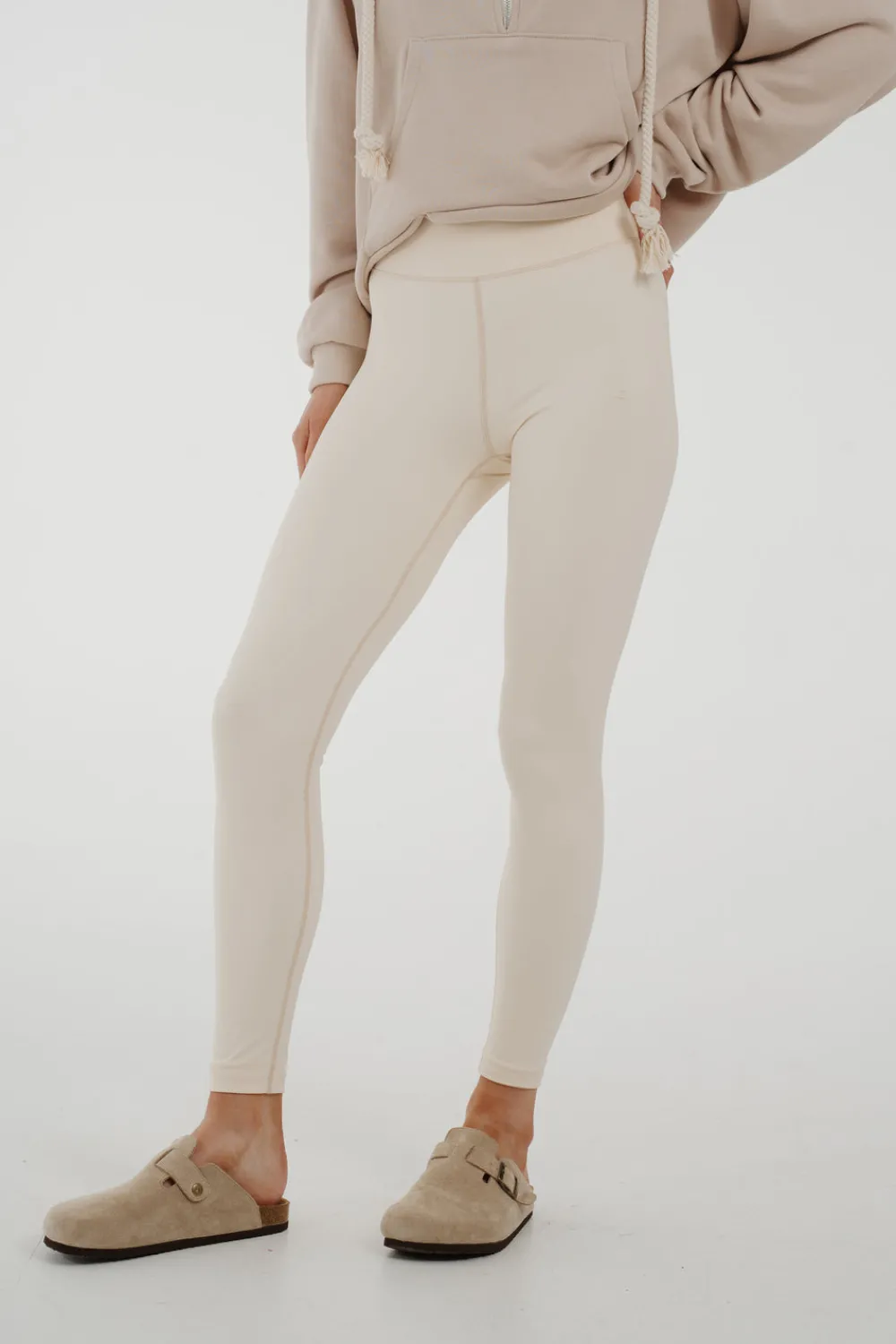 The Walk in Wardrobe Trousers>Freya Leggings In Cream
