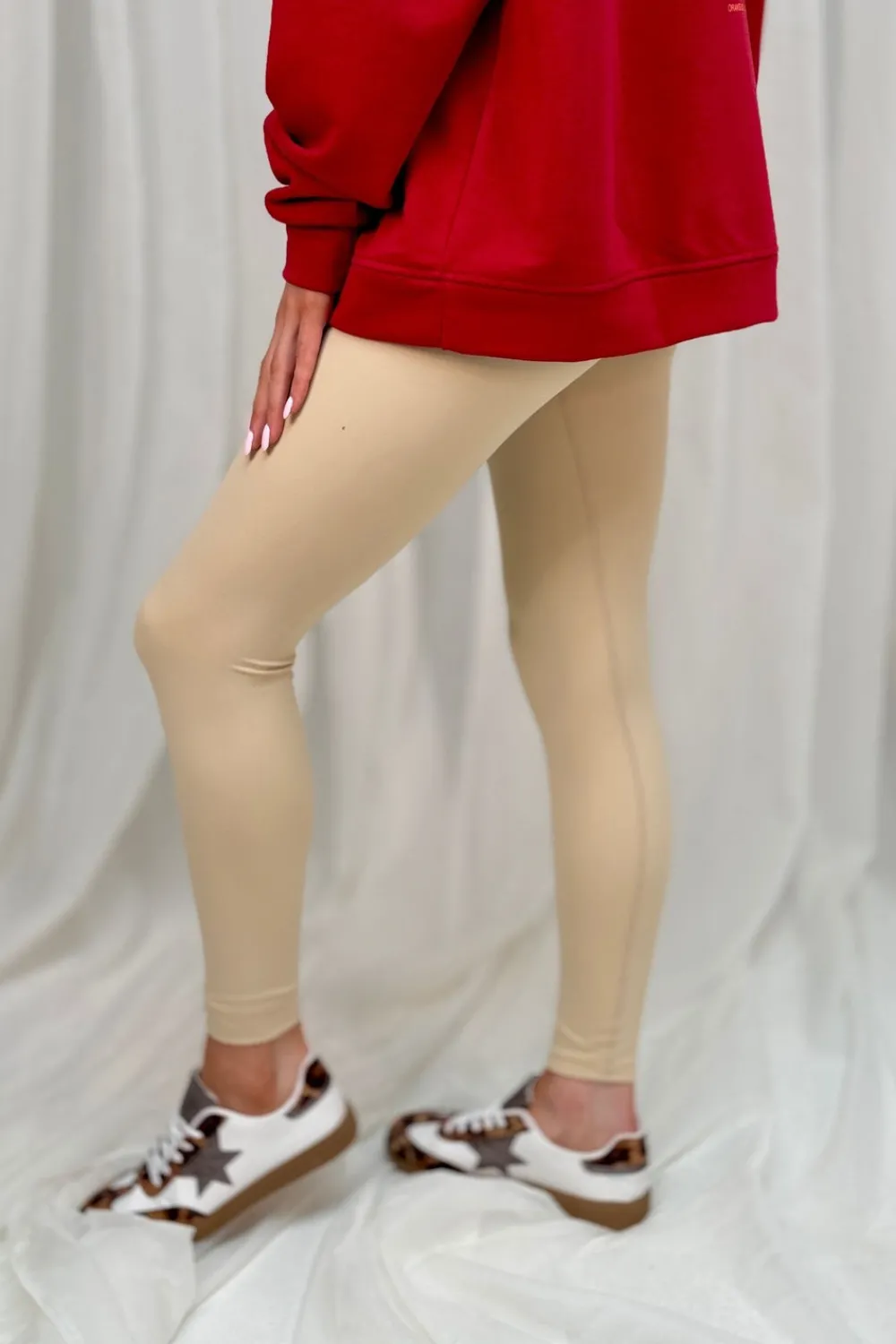 The Walk in Wardrobe Trousers>Freya Leggings In Neutral