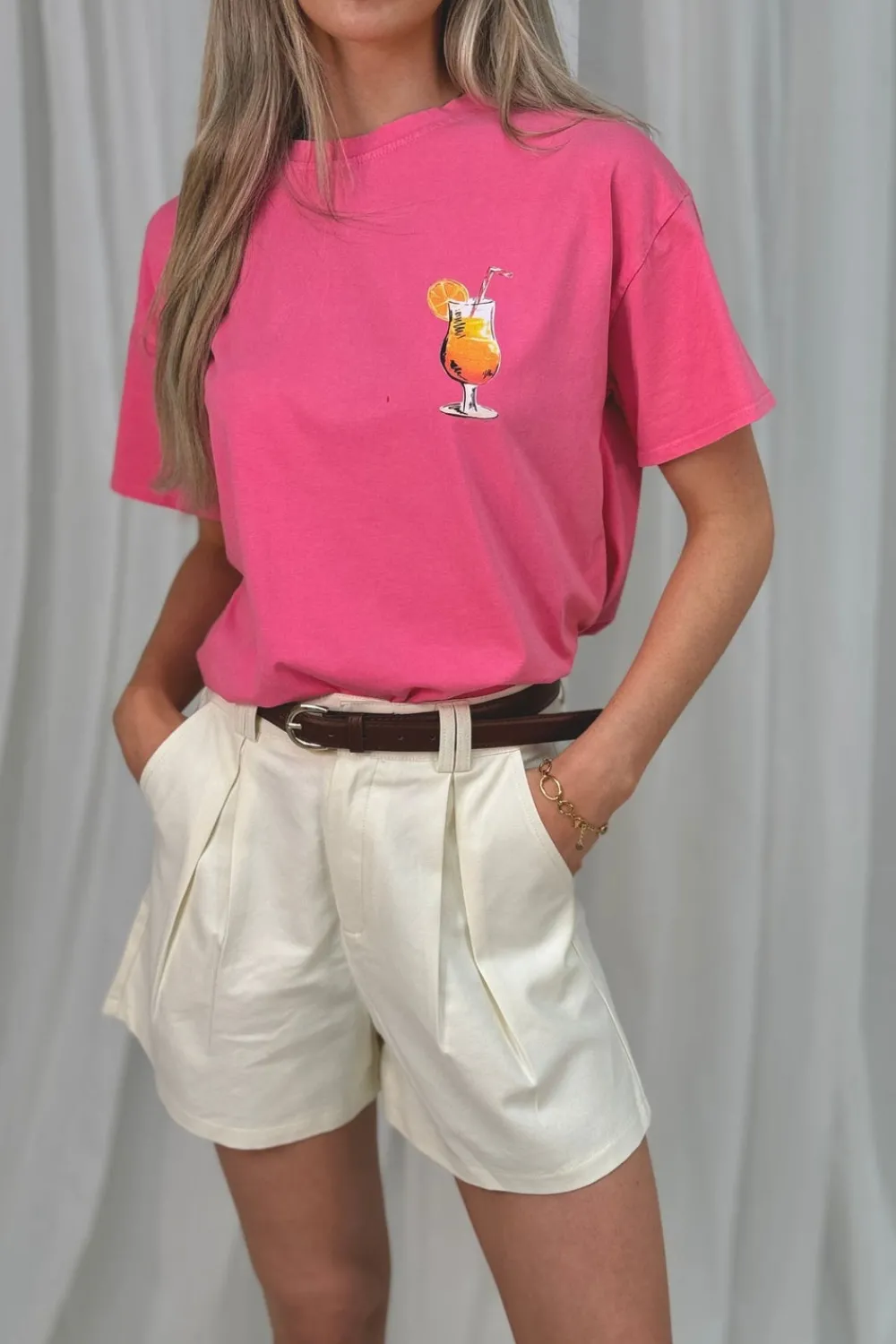 The Walk in Wardrobe Belts|Shorts>Holly High Waist Shorts In Neutral