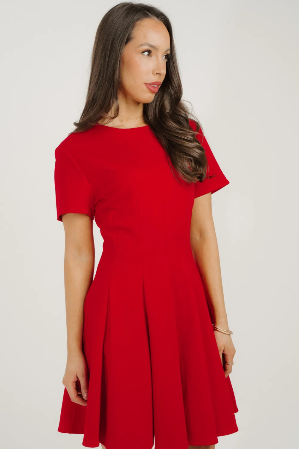 The Walk in Wardrobe Mini Dresses>Holly T-Shirt Dress In Red