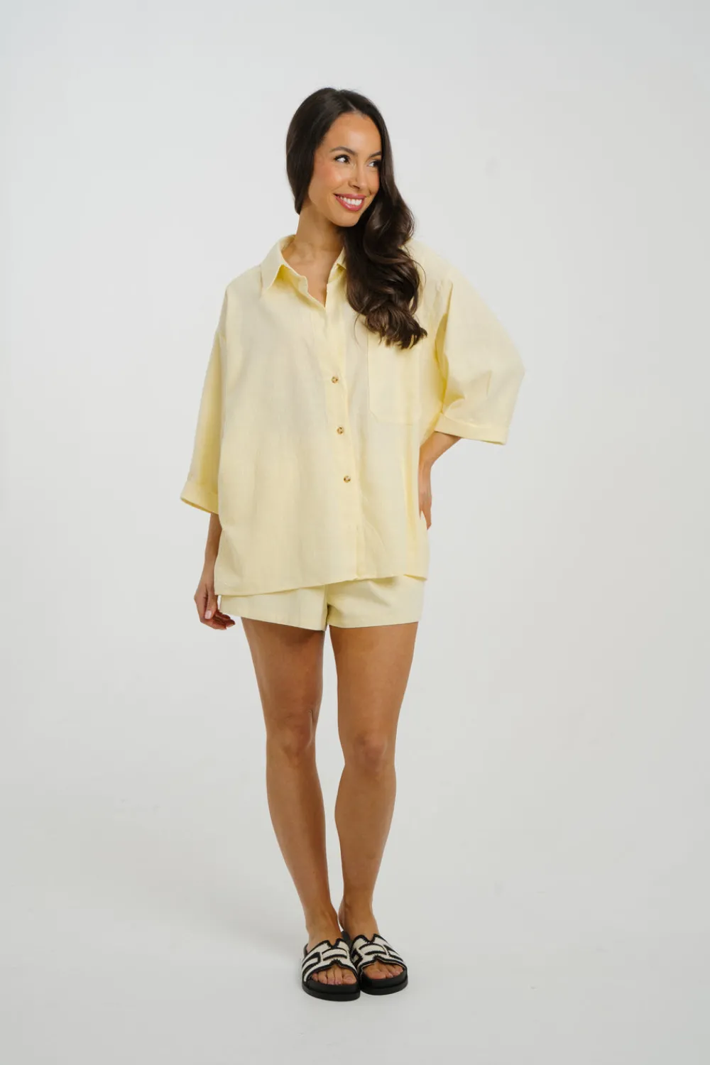 The Walk in Wardrobe Shirts>Iris Shirt In Yellow