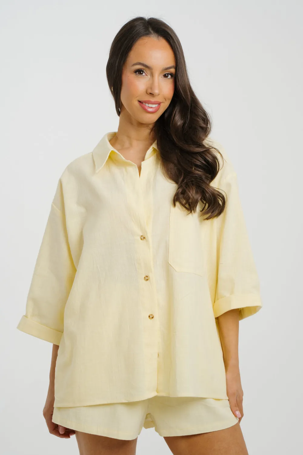 The Walk in Wardrobe Shirts>Iris Shirt In Yellow