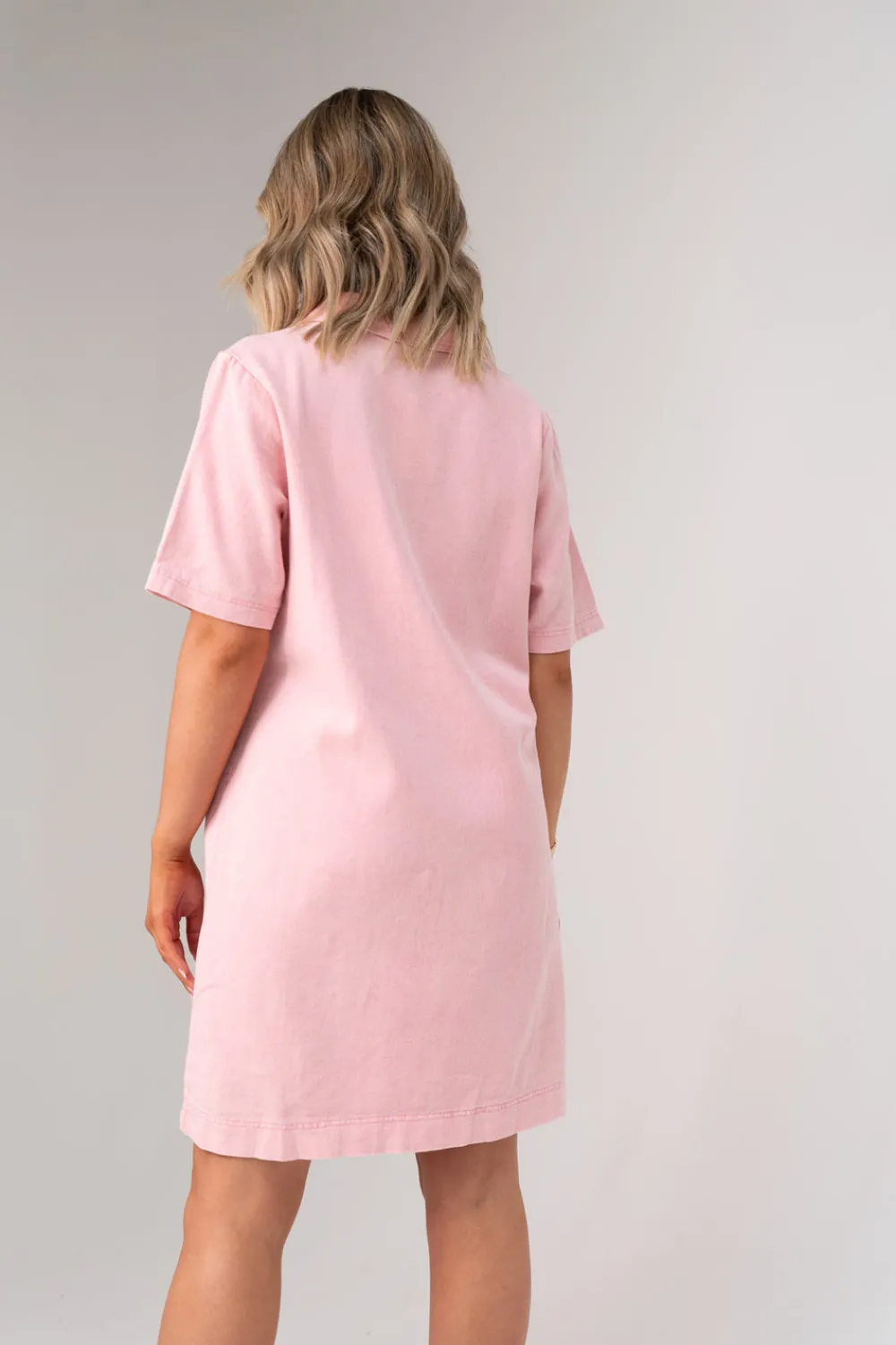 The Walk in Wardrobe Mini Dresses>Kendra Denim Shirt Dress In Lilac