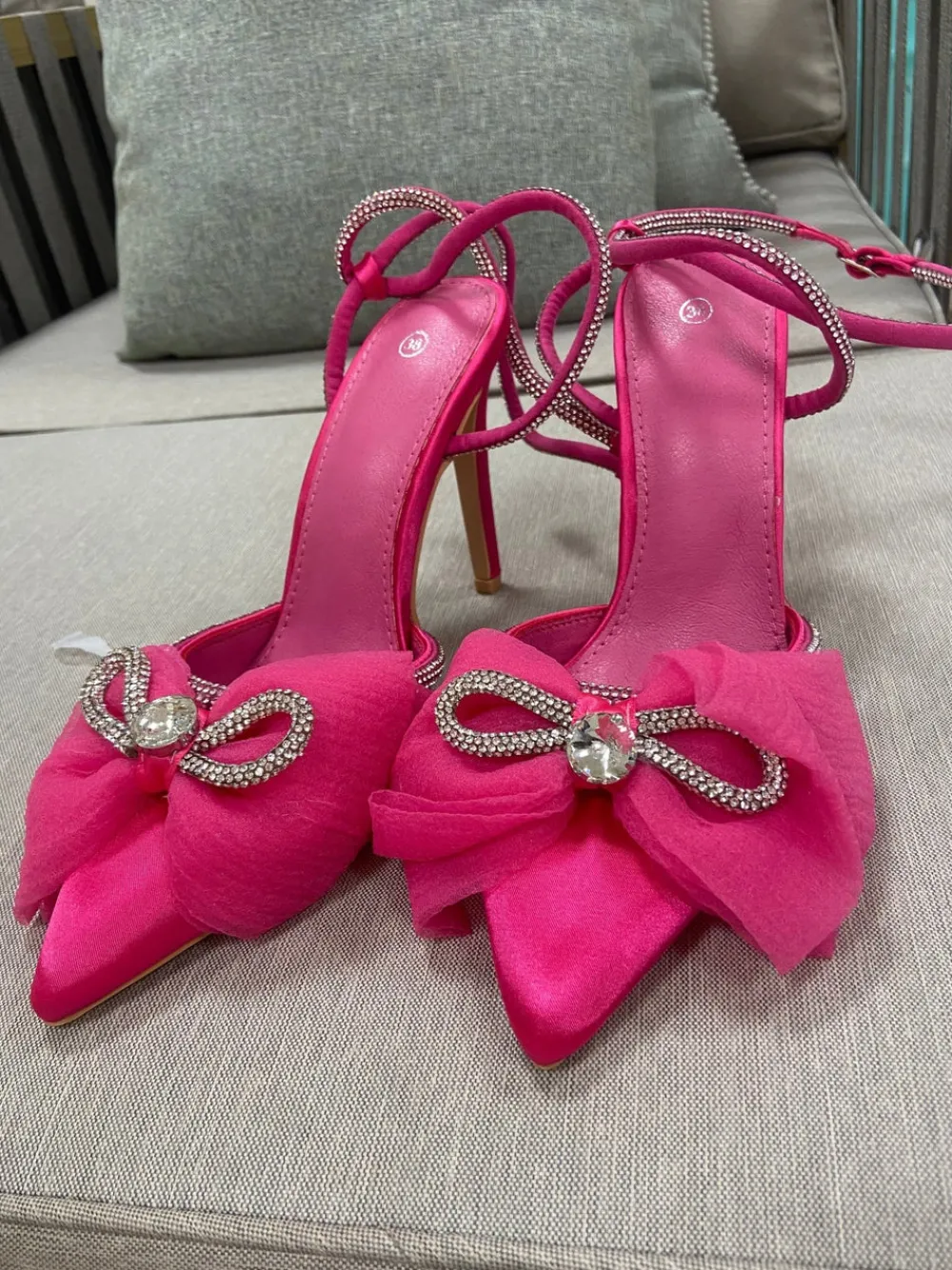 The Walk in Wardrobe Flats|Heels>Lauren Bow Heel In Pink
