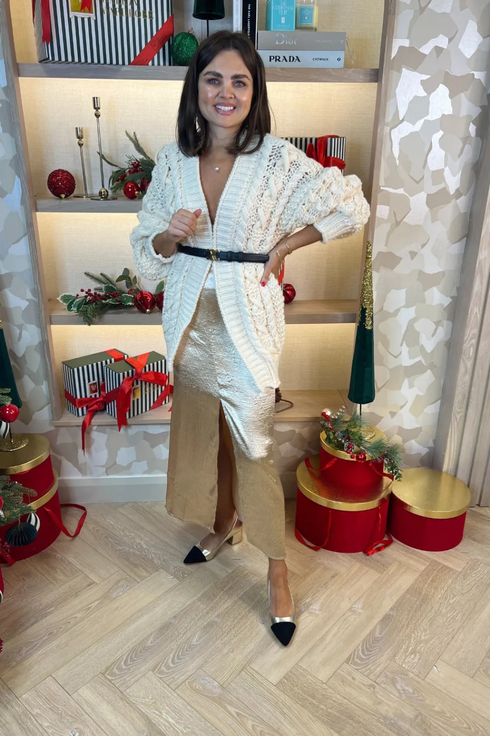 The Walk in Wardrobe Skirts & Skorts>Lily Slip Skirt In Gold