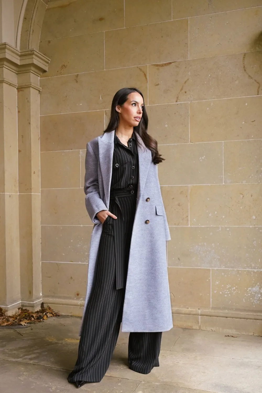 The Walk in Wardrobe Coats & Jackets>Love Laura Coat In Grey Marl