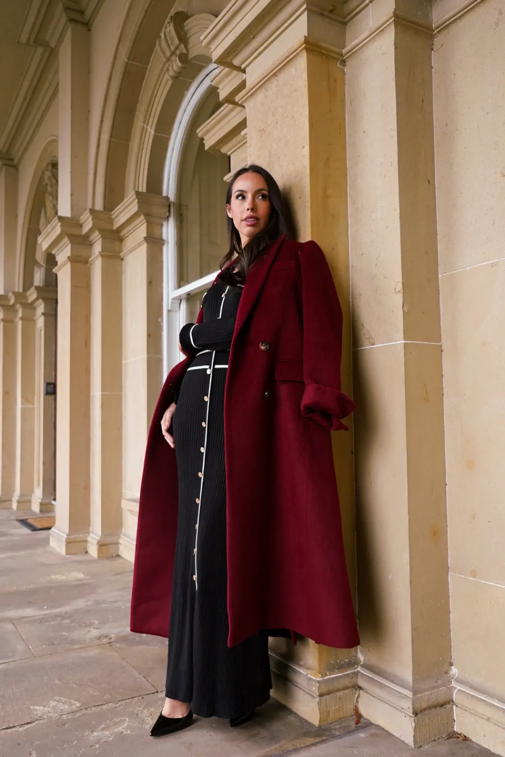 The Walk in Wardrobe Coats & Jackets>Love Laura Coat In Wine