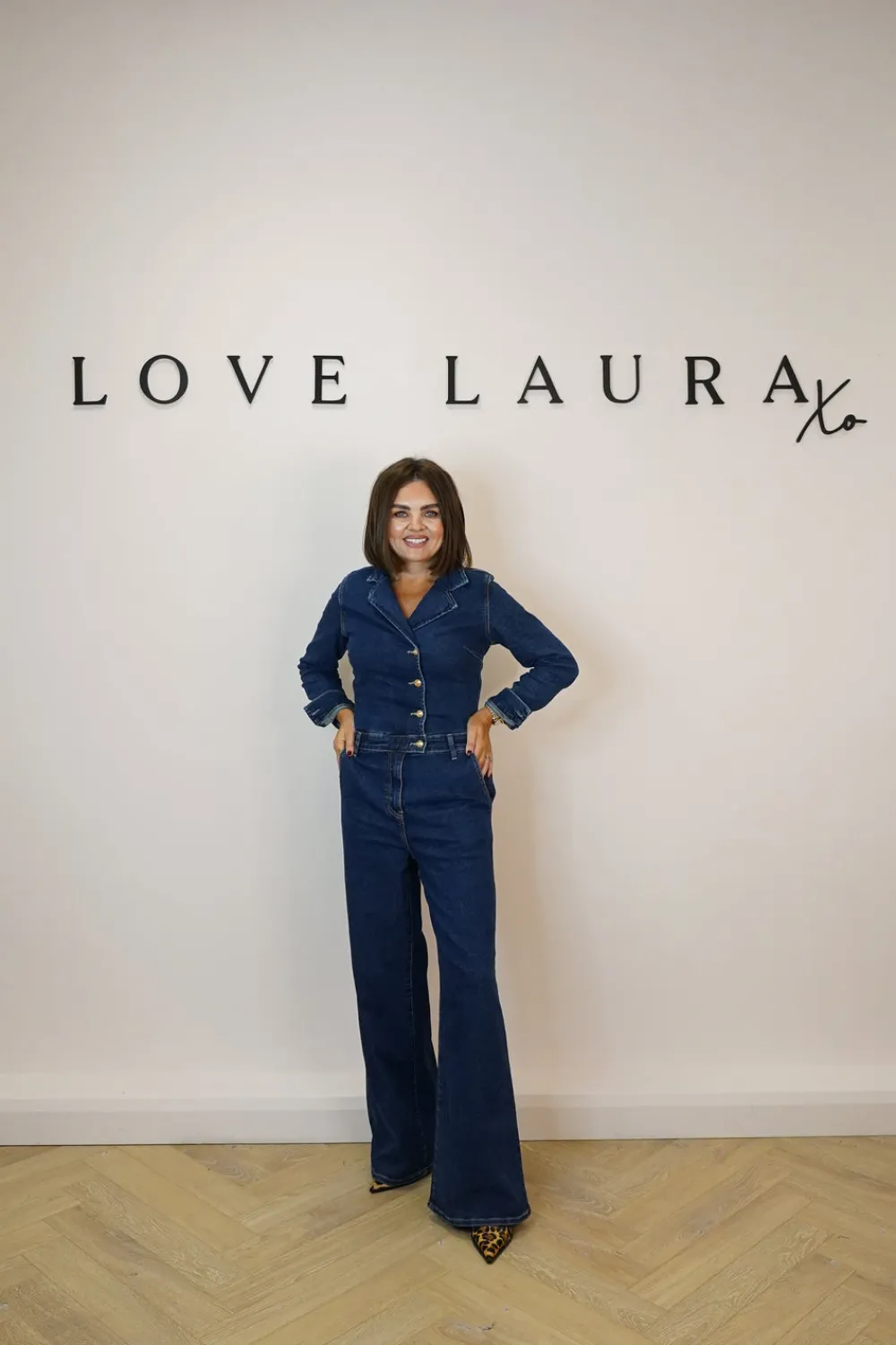The Walk in Wardrobe Jumpsuits & Playsuits>Love Laura Denim Jumpsuit In Dark Wash