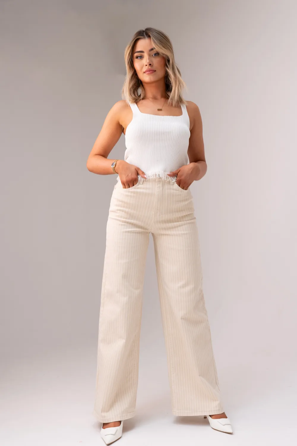 The Walk in Wardrobe Wide Leg Jeans><noscript><img width=
