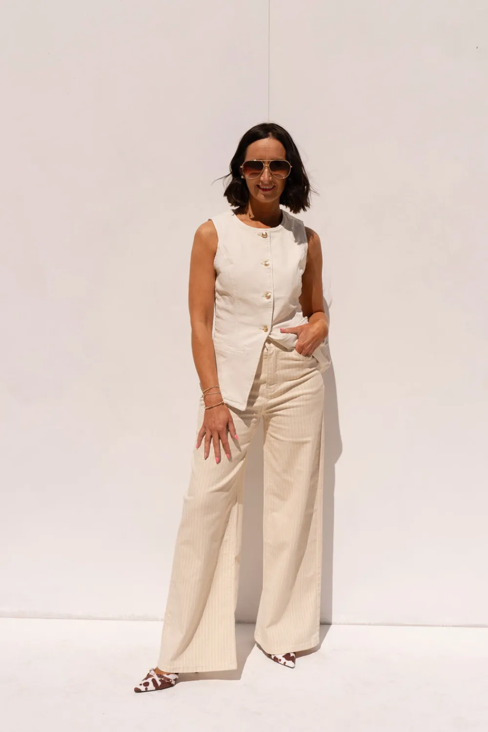 The Walk in Wardrobe Wide Leg Jeans><noscript><img width=