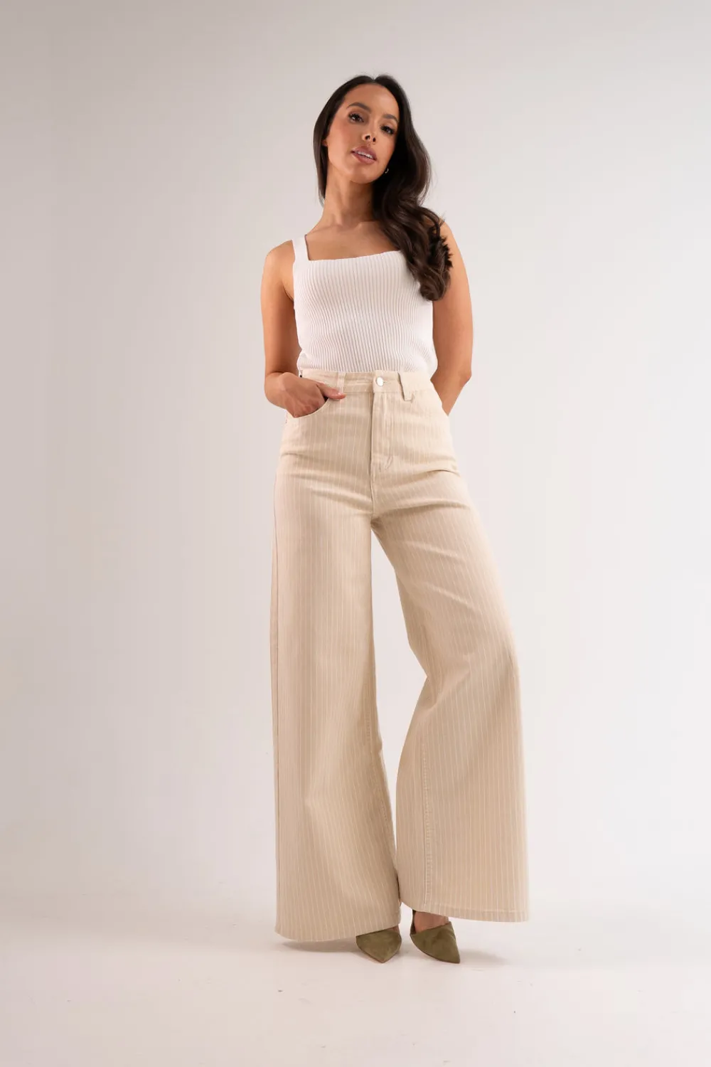The Walk in Wardrobe Wide Leg Jeans><noscript><img width=
