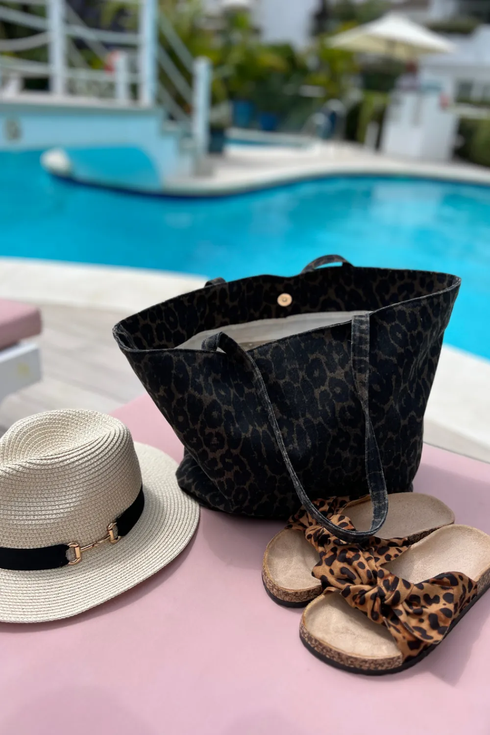 The Walk in Wardrobe Bags>Love Laura Tote Bag In Leopard Print