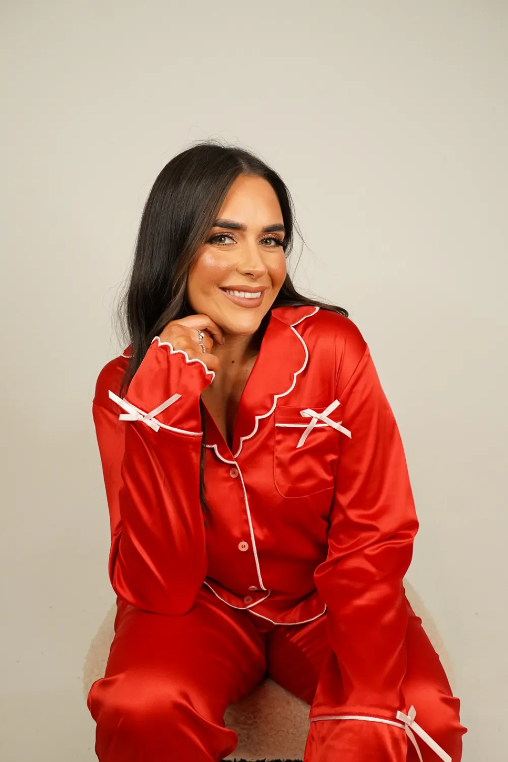 The Walk in Wardrobe Sleepwear>Love Laura Trim Pyjamas In Pink