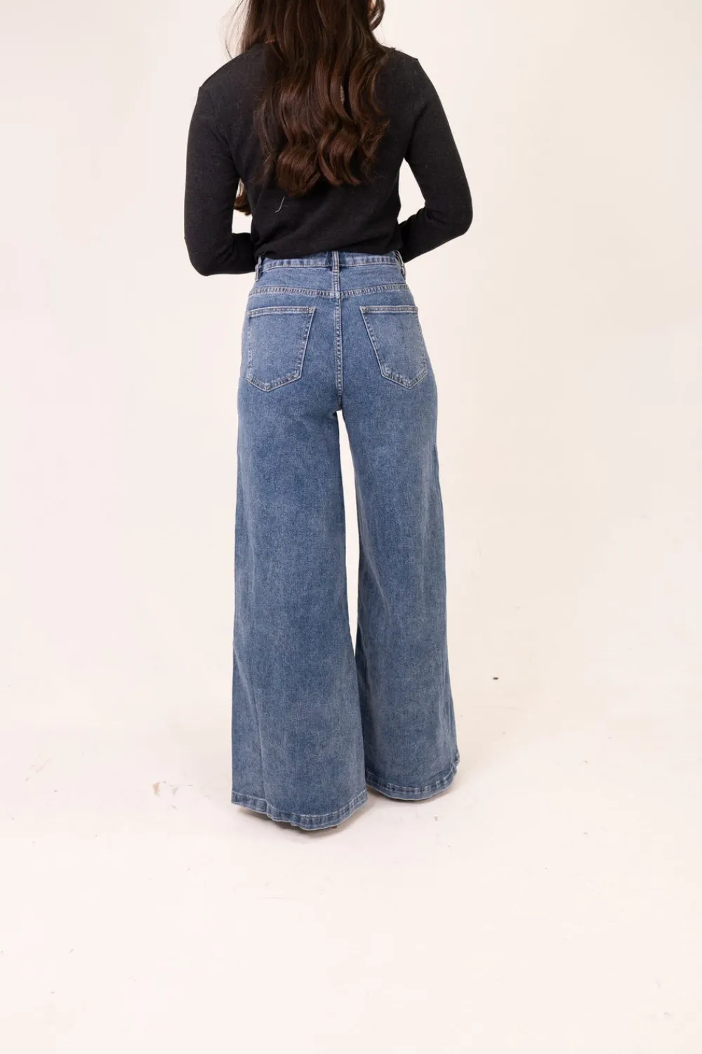 The Walk in Wardrobe Wide Leg Jeans><noscript><img width=