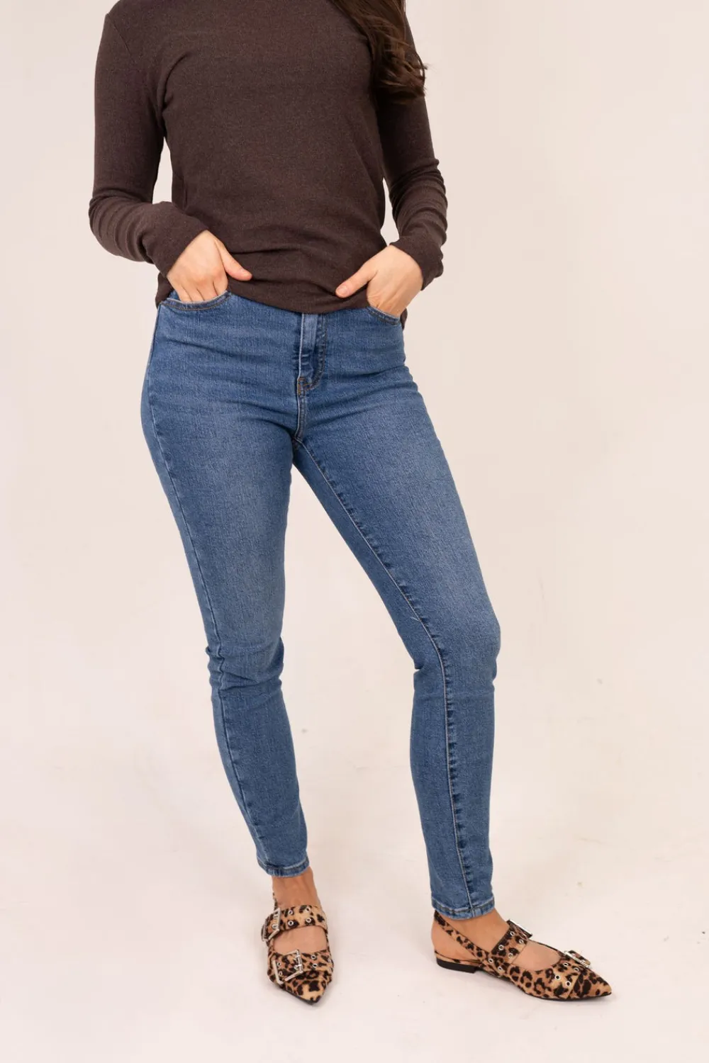 The Walk in Wardrobe Skinny Jeans>Lynne Skinny Jean In Denim Blue