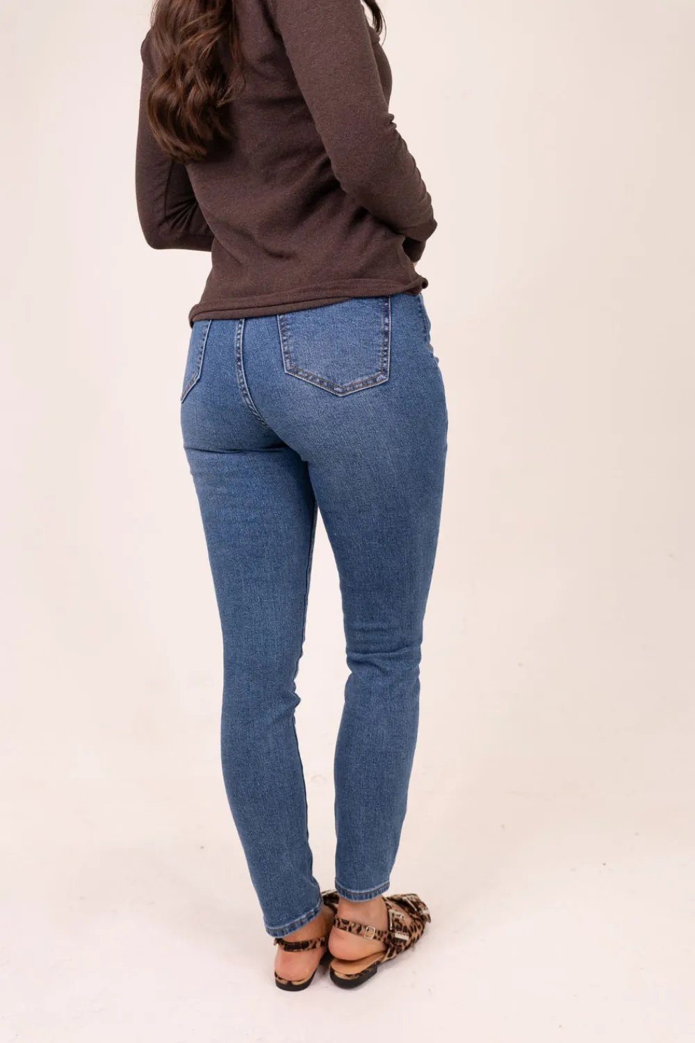 The Walk in Wardrobe Skinny Jeans>Lynne Skinny Jean In Denim Blue