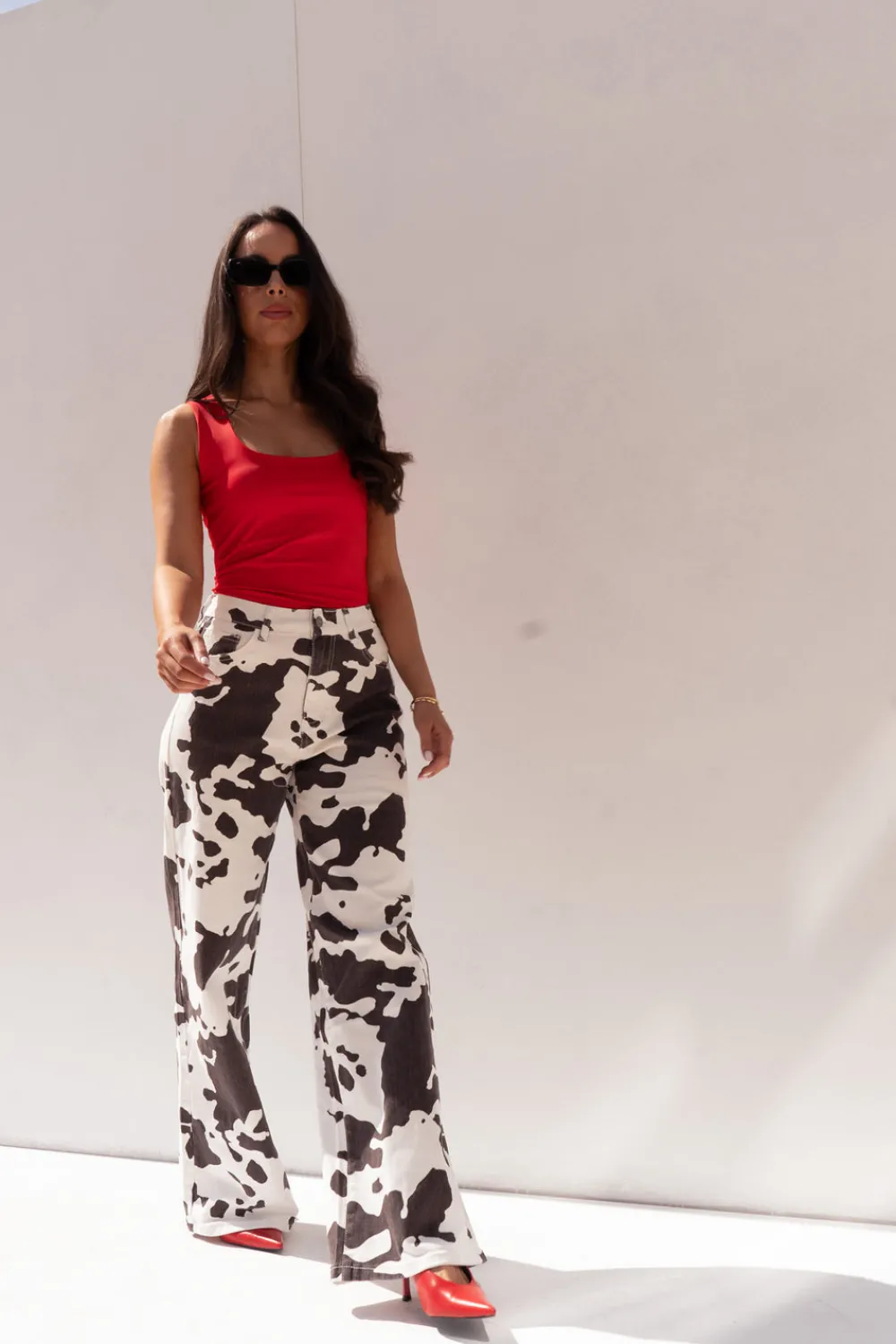 The Walk in Wardrobe Wide Leg Jeans><noscript><img width=