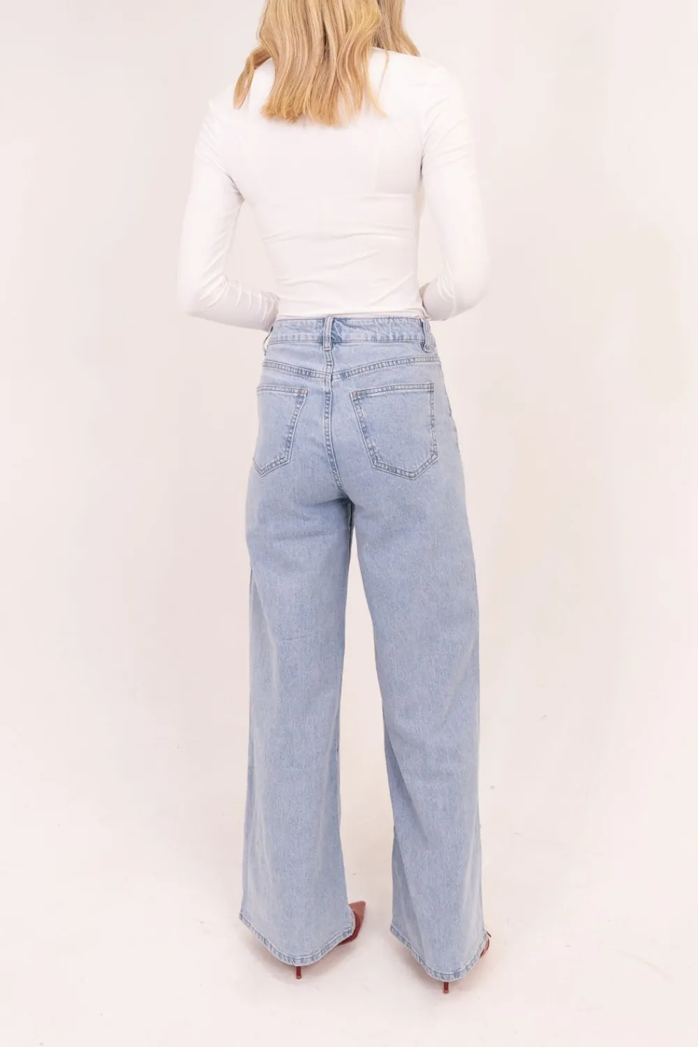 The Walk in Wardrobe Wide Leg Jeans><noscript><img width=