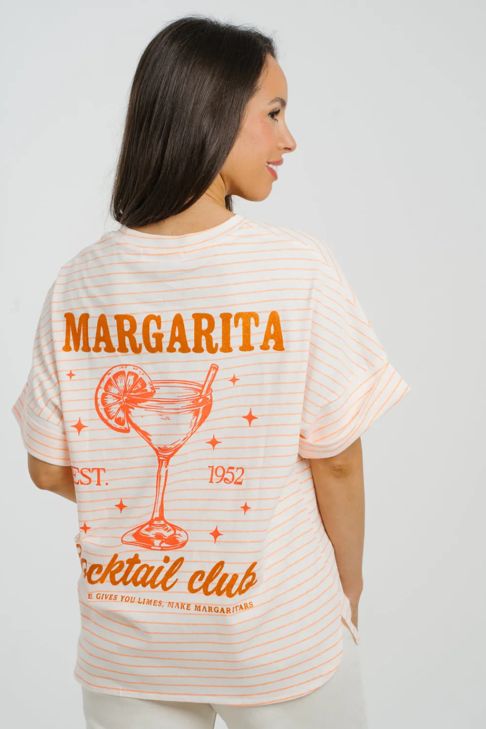 The Walk in Wardrobe T-Shirts|Tops>Millie Margarita T-Shirt In Orange