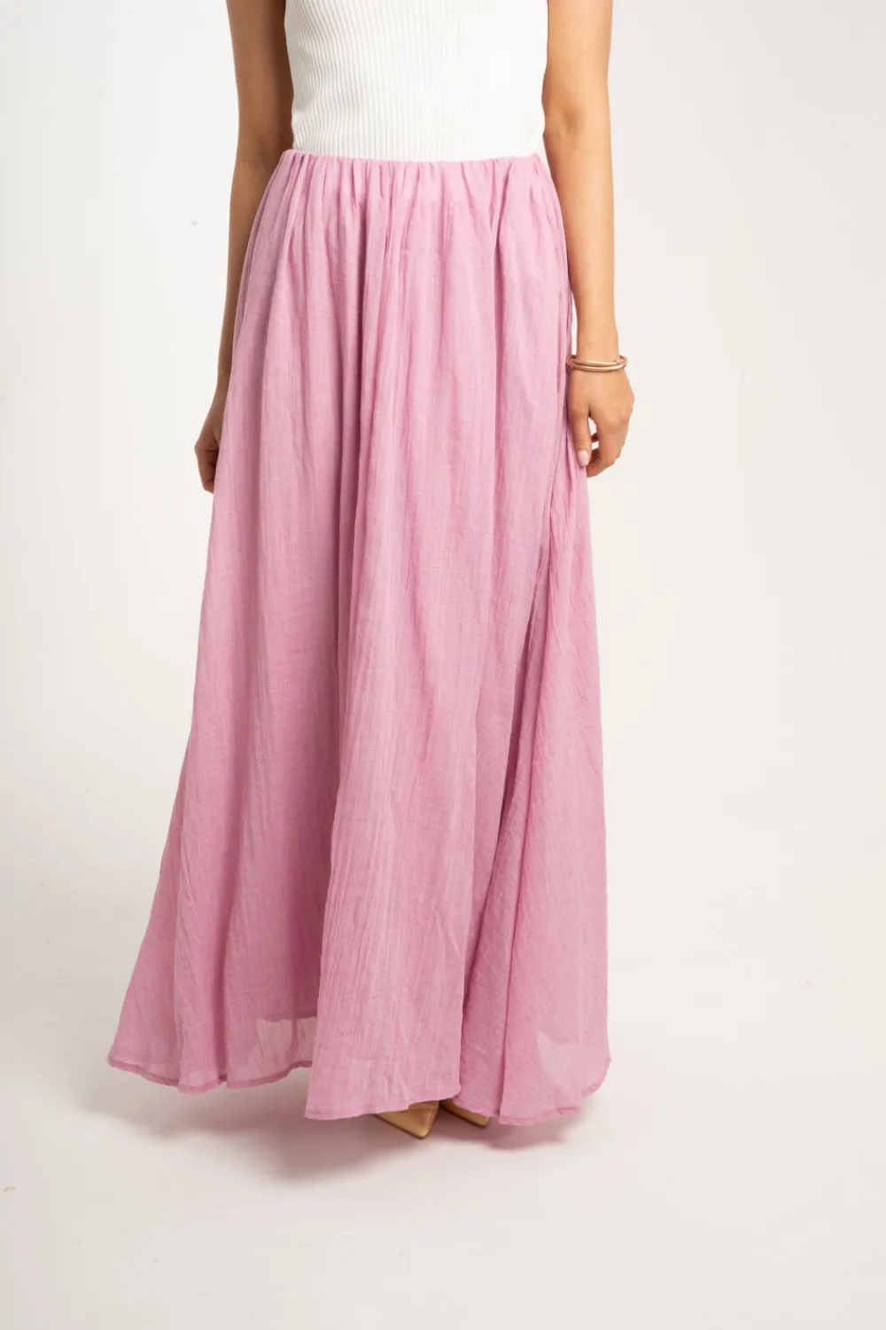 The Walk in Wardrobe Skirts & Skorts>Millie Maxi Skirt In Pink
