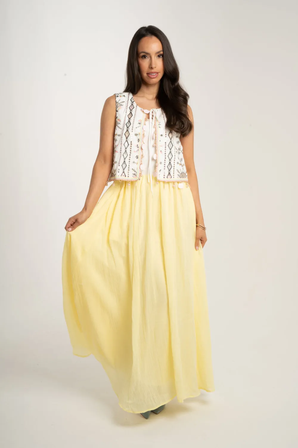 The Walk in Wardrobe Skirts & Skorts>Millie Maxi Skirt In Yellow