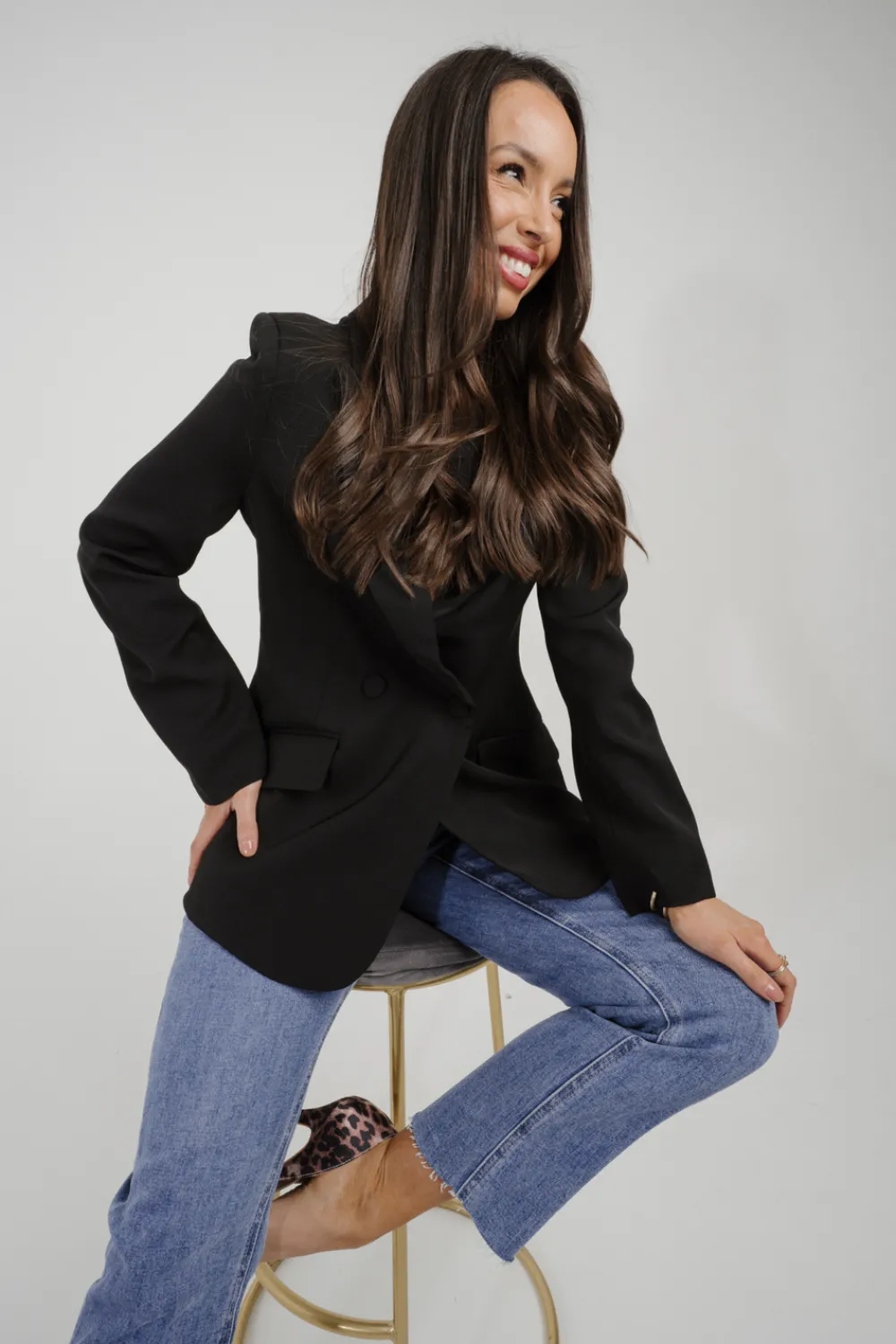 The Walk in Wardrobe Blazers>Nadia Blazer In Black