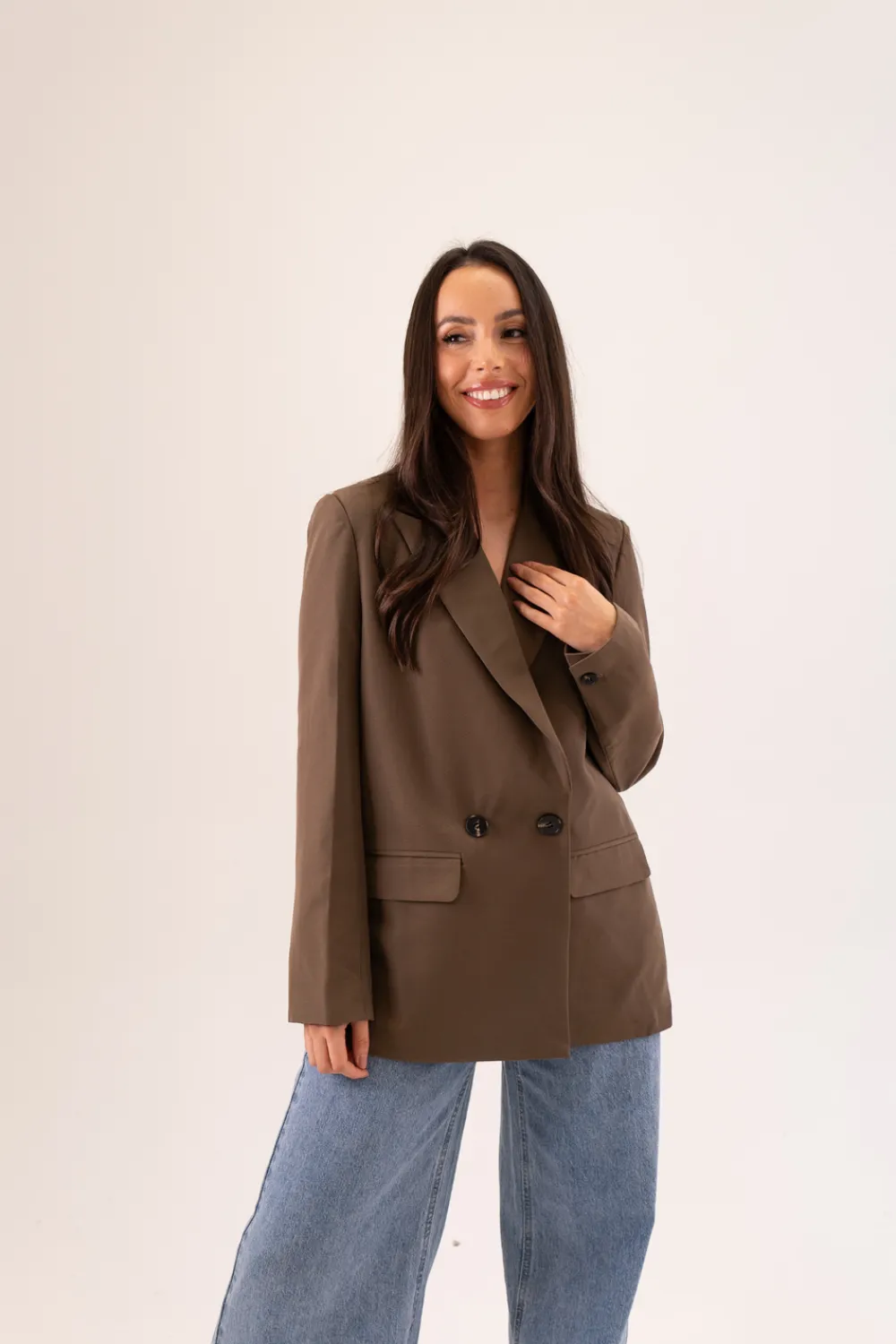 The Walk in Wardrobe Blazers>Nadia Blazer In Coffee