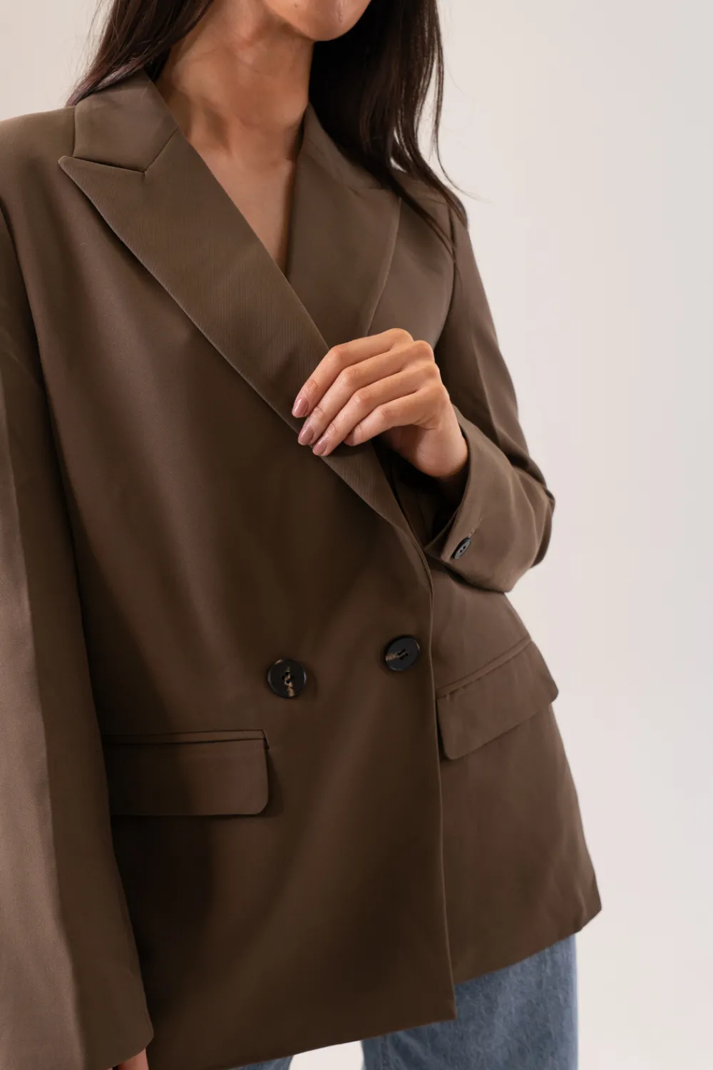 The Walk in Wardrobe Blazers>Nadia Blazer In Coffee