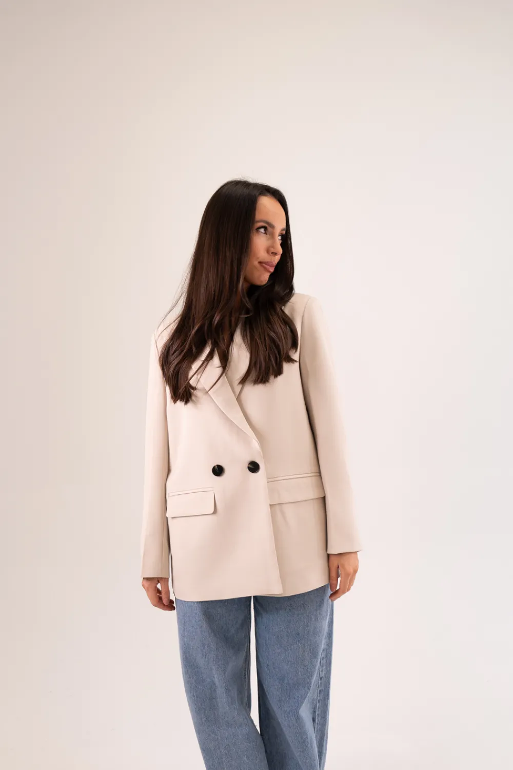 The Walk in Wardrobe Blazers>Nadia Blazer In Neutral