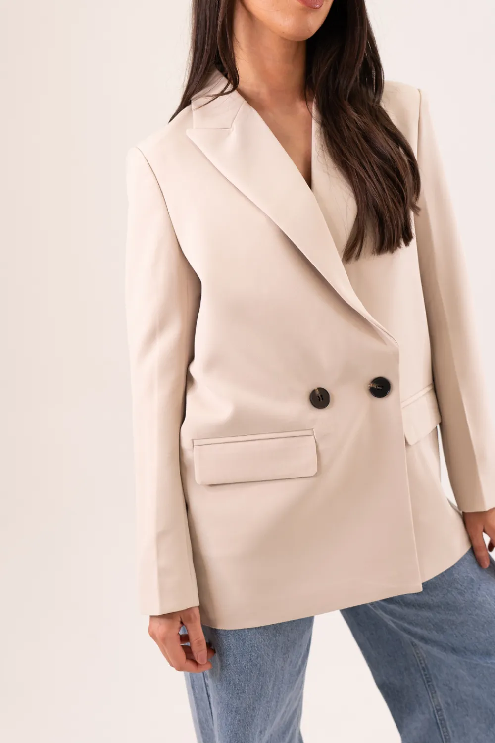 The Walk in Wardrobe Blazers>Nadia Blazer In Neutral