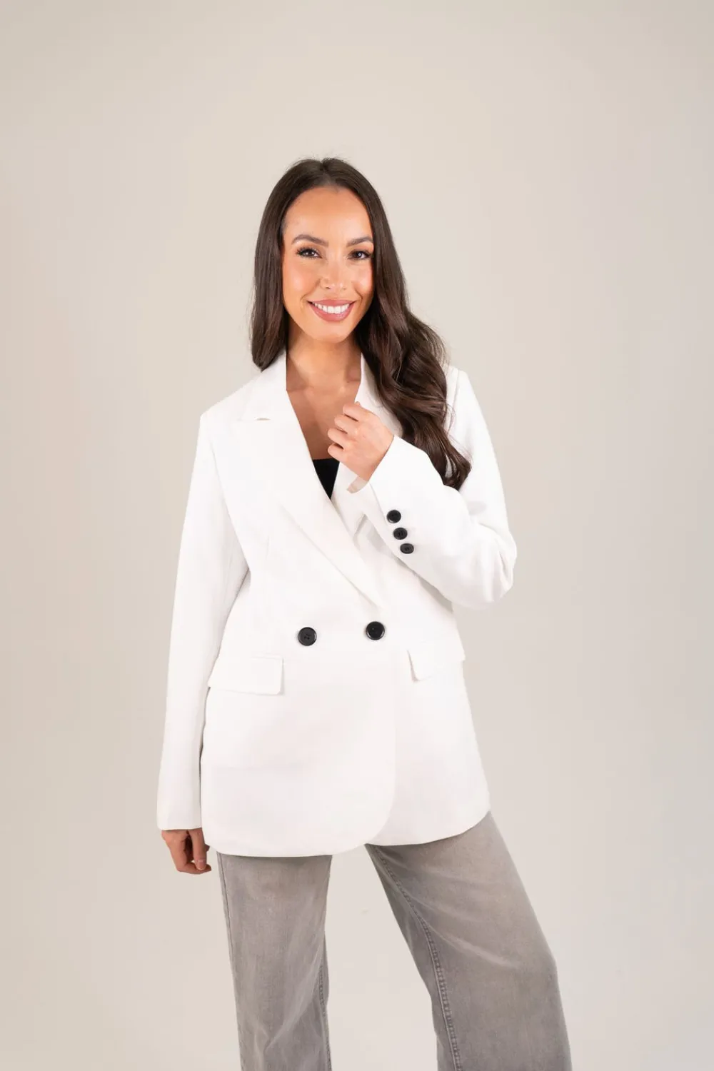 The Walk in Wardrobe Blazers>Nadia Blazer In White