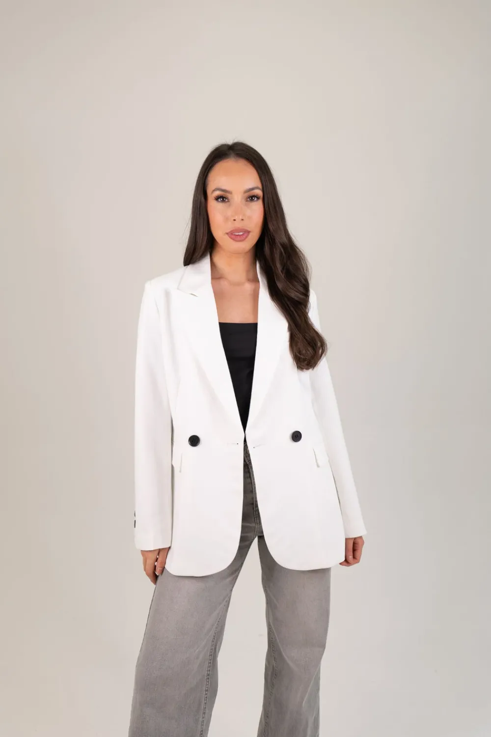 The Walk in Wardrobe Blazers>Nadia Blazer In White