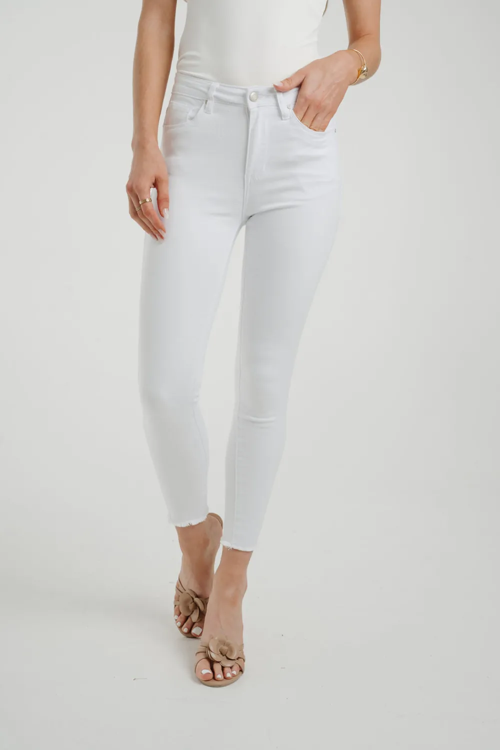 The Walk in Wardrobe Skinny Jeans>Naomi Skinny Jeans In White