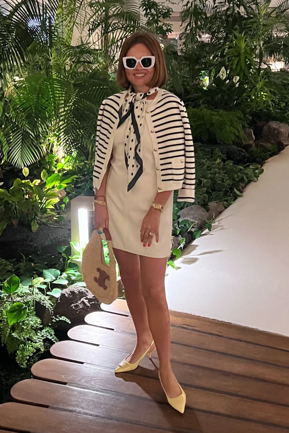 The Walk in Wardrobe Knitwear|Jumpers & Cardigans>Polly Stripe Cardigan In Monochrome