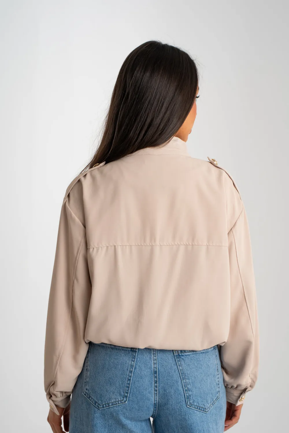 The Walk in Wardrobe Coats & Jackets>Una Cargo Jacket In Beige