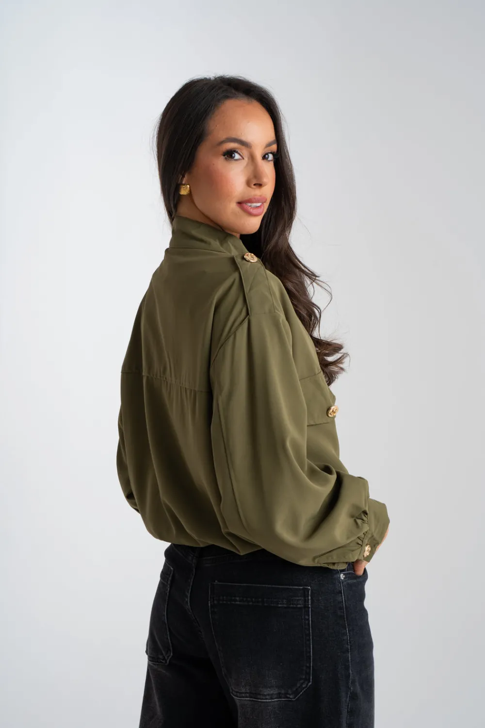 The Walk in Wardrobe Coats & Jackets>Una Cargo Jacket In Khaki