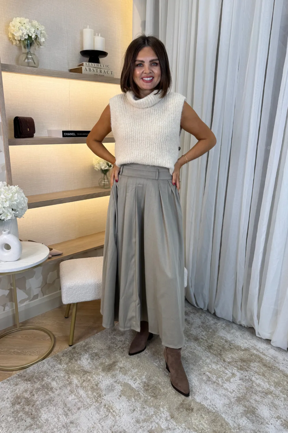 The Walk in Wardrobe Skirts & Skorts>Willow Maxi Skirt In Grey