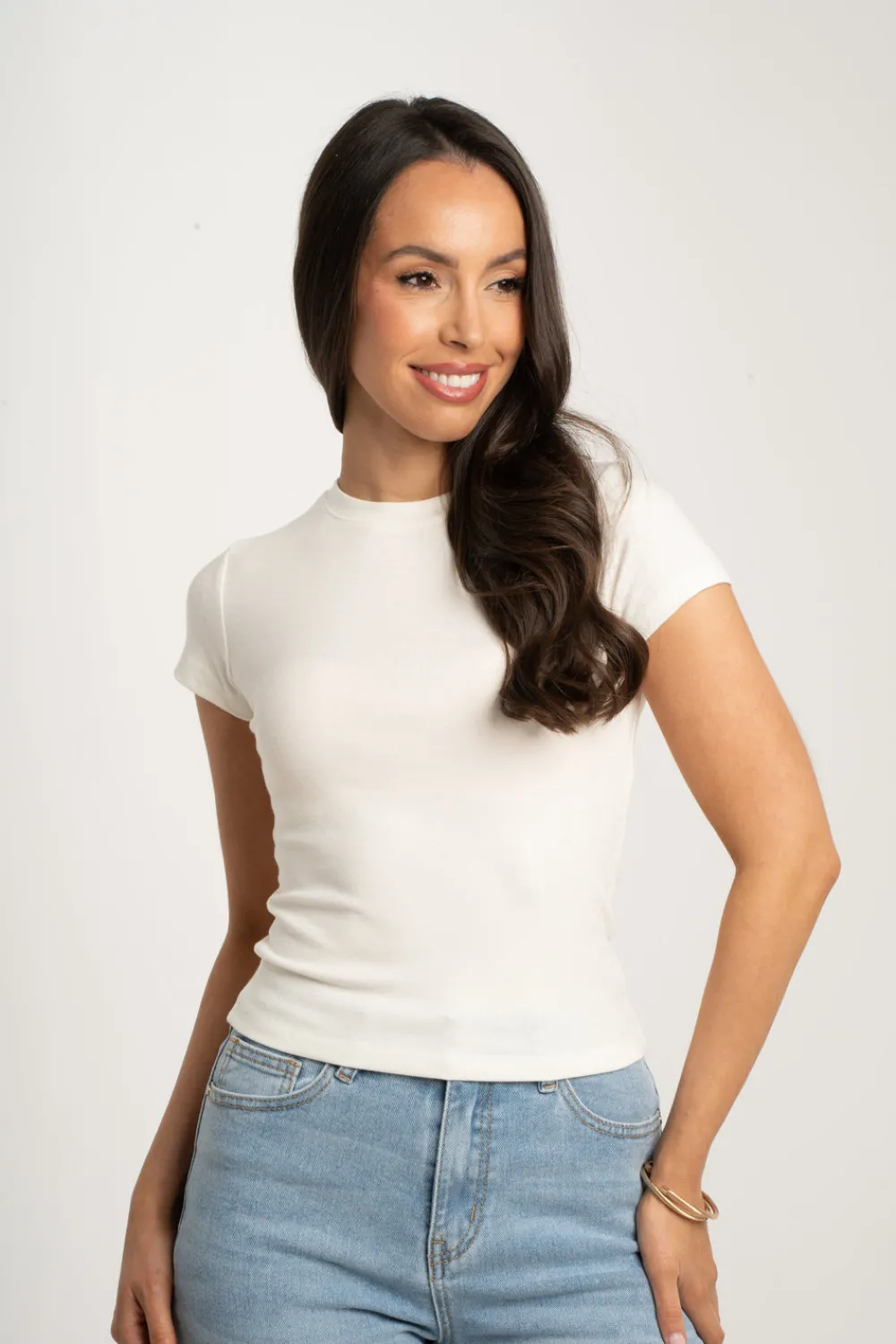 The Walk in Wardrobe T-Shirts|Tops>Willow T-Shirt In White